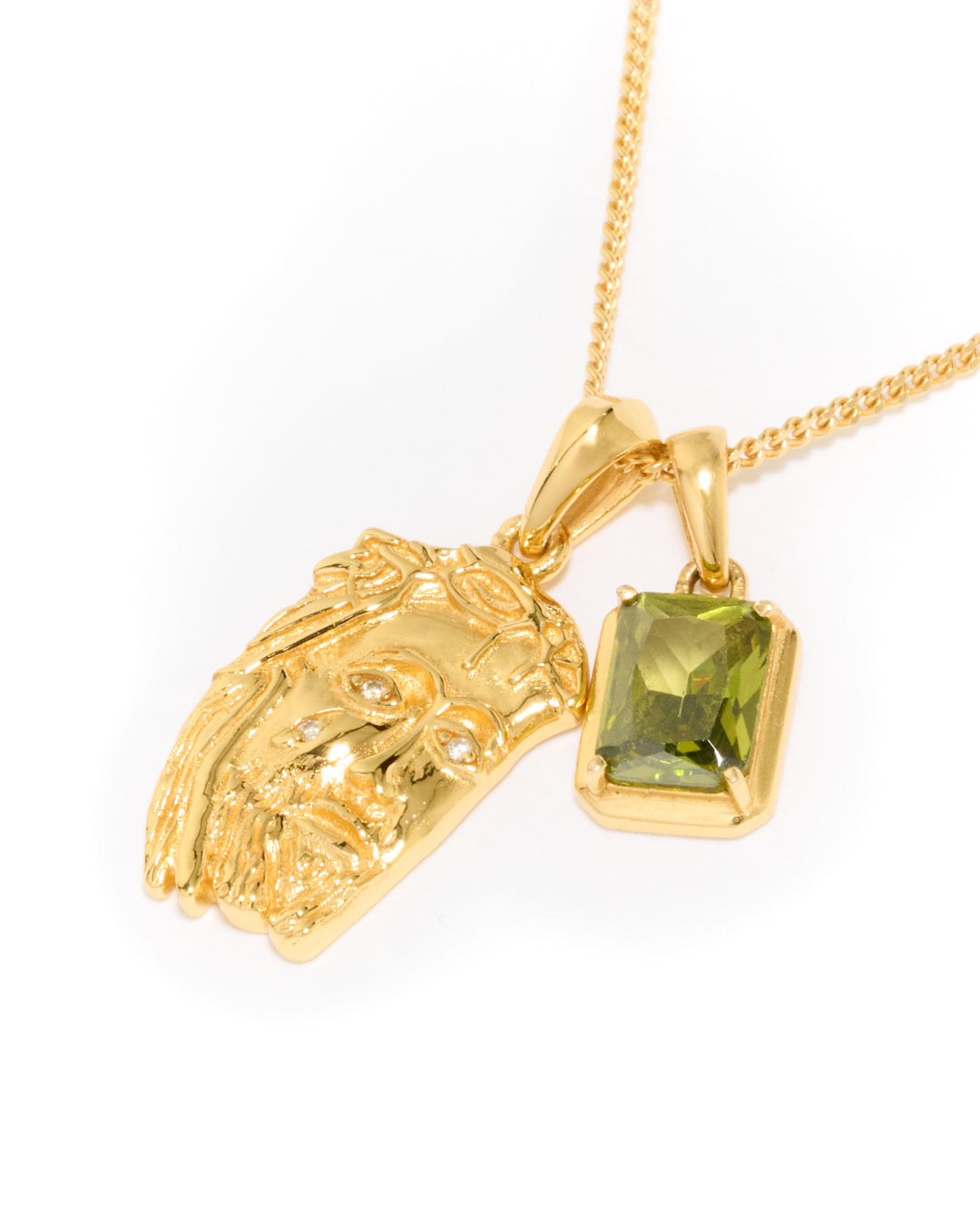 Tearing Jesus Piece x Mediterranean Olive stone stack - Gold