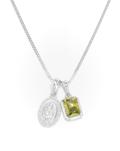 Mini Guadalupe X Mediterranean Olive stack - silver