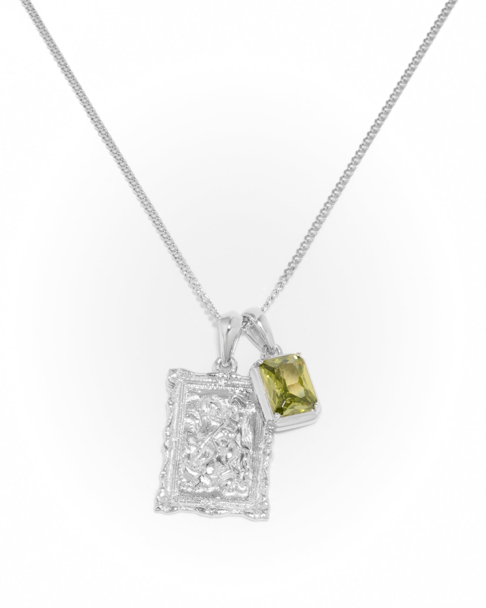 St George X Mediterranean Olive stone stack -Silver