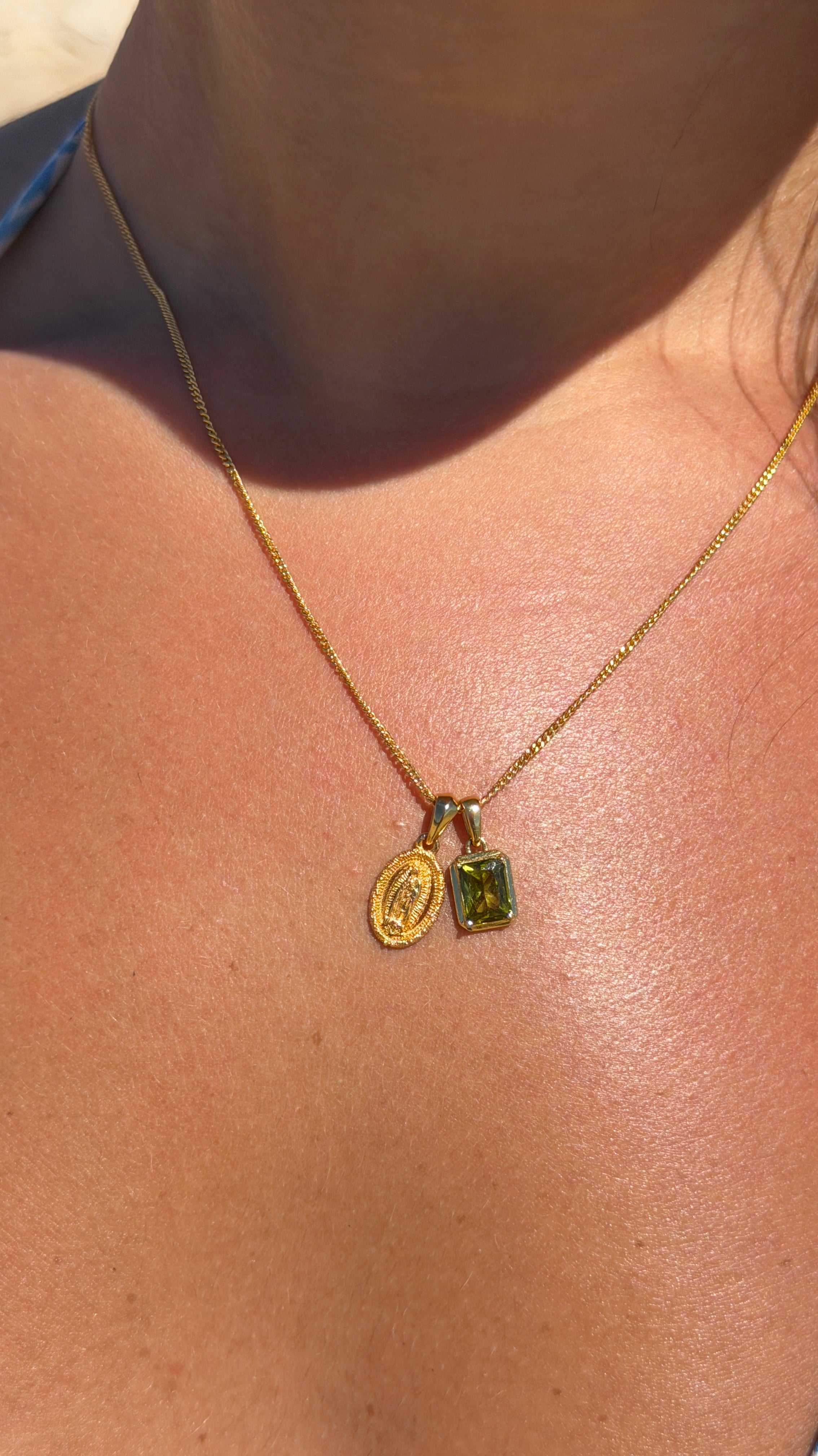 Mini Guadalupe X Mediterranean Olive stone stack - Gold