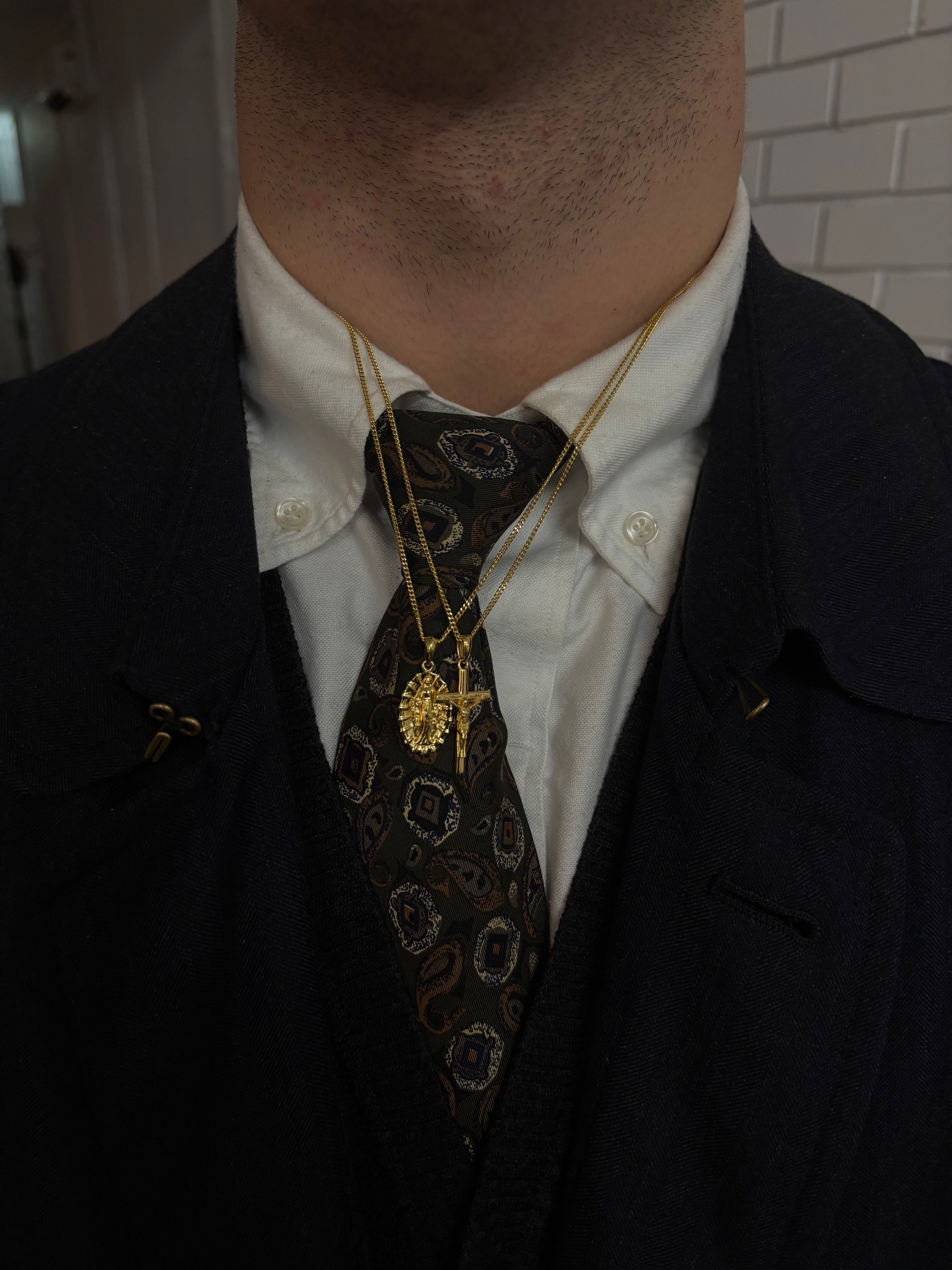 The Crucifix Cross Chain- Gold