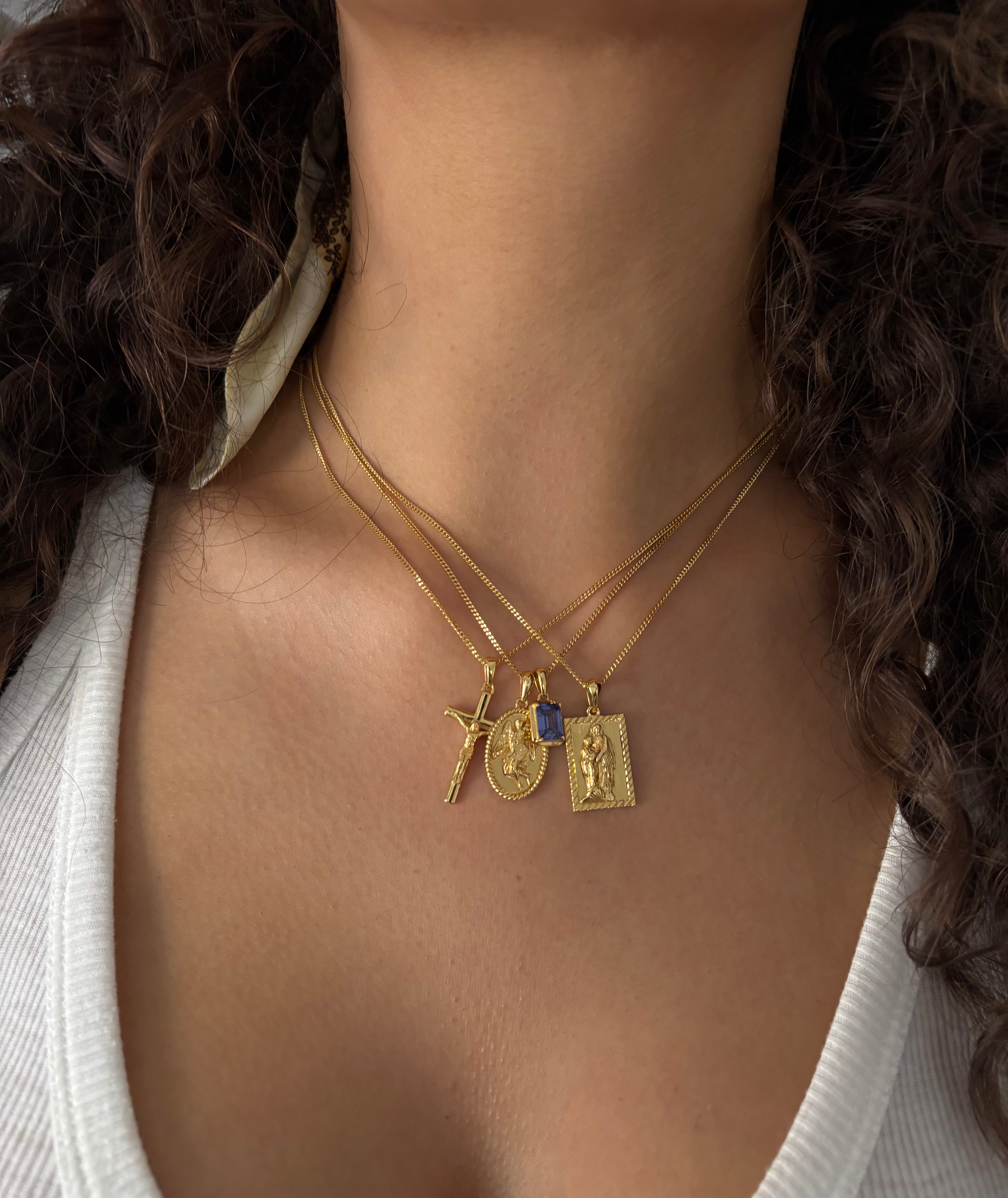 The Guardian X Sapphire Stone - Gold