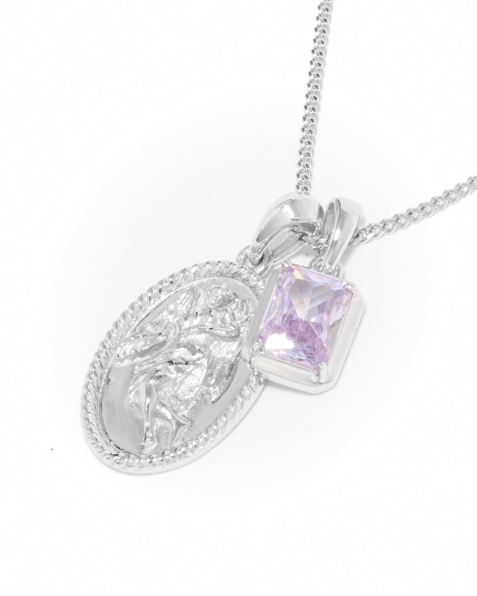 The Guardian x Lavender stone stack - Silver