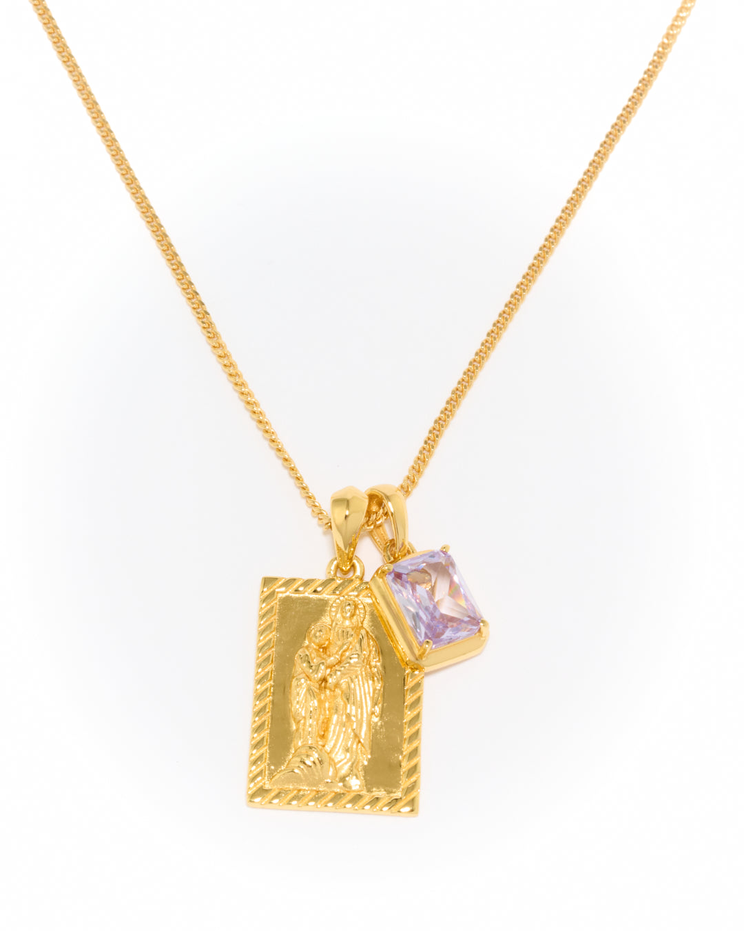 Mother Mary frame x Lavender Stone - Gold