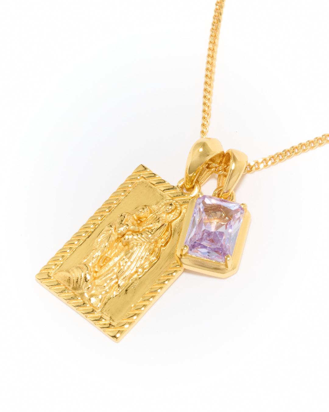 Mother Mary frame x Lavender Stone - Gold