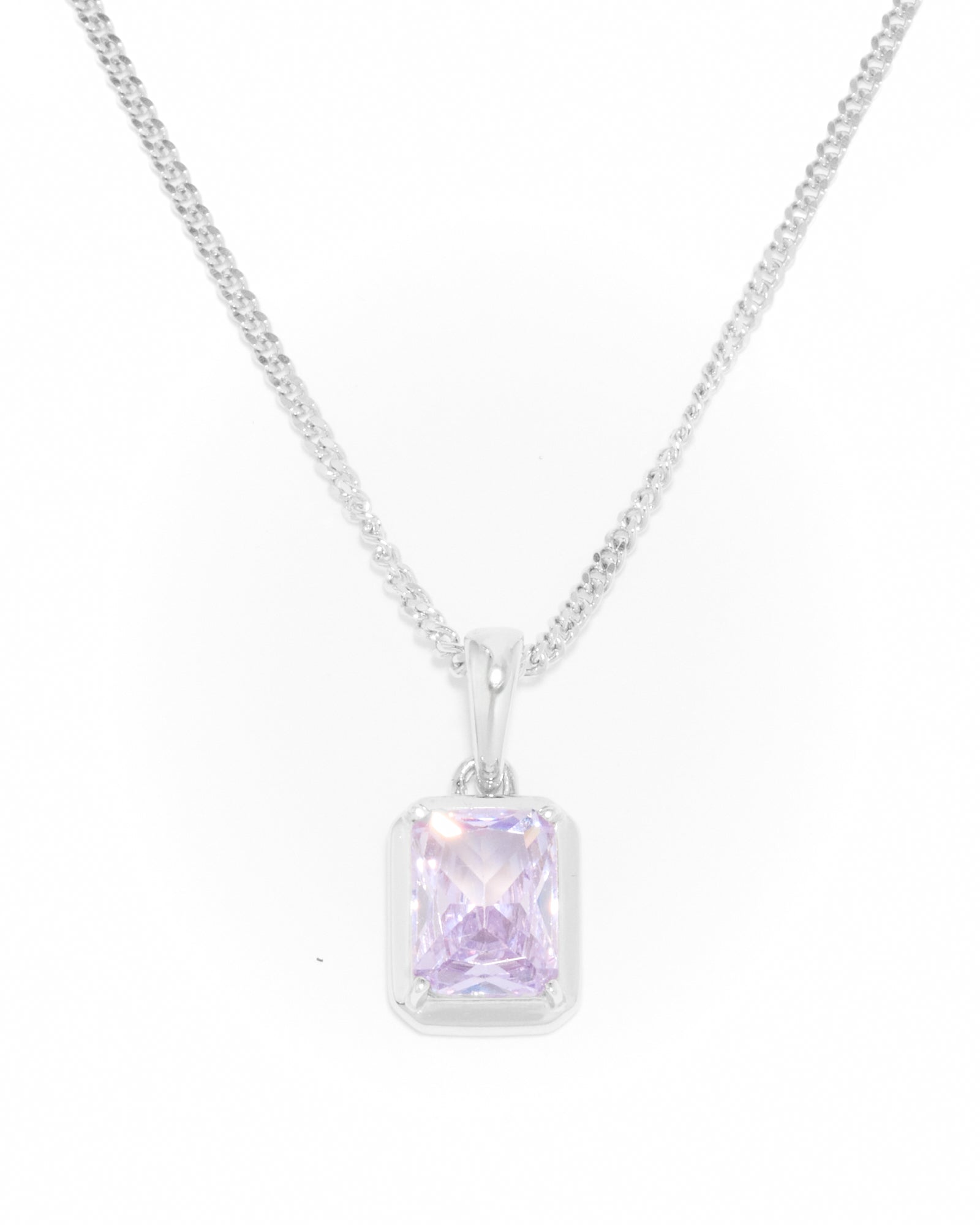 The lavender stone chain - Silver