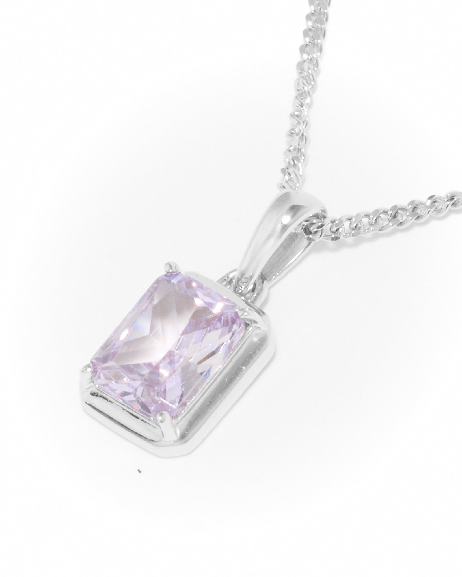 The lavender stone chain - Silver