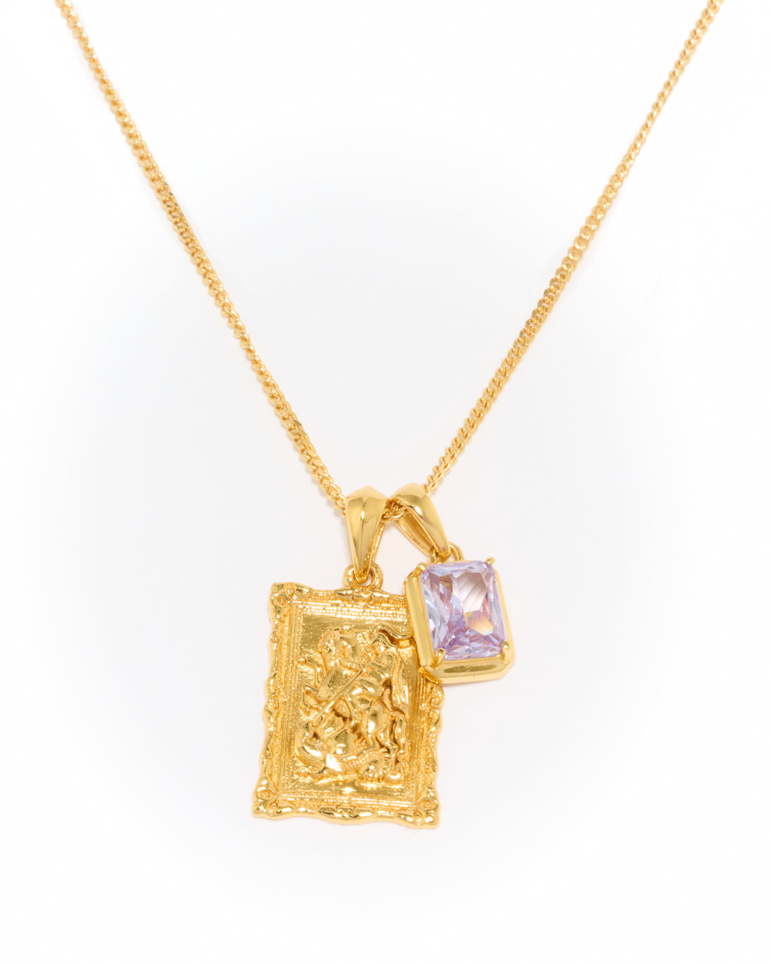 Saint George frame x Lavender stone stack - Gold (Pre order)