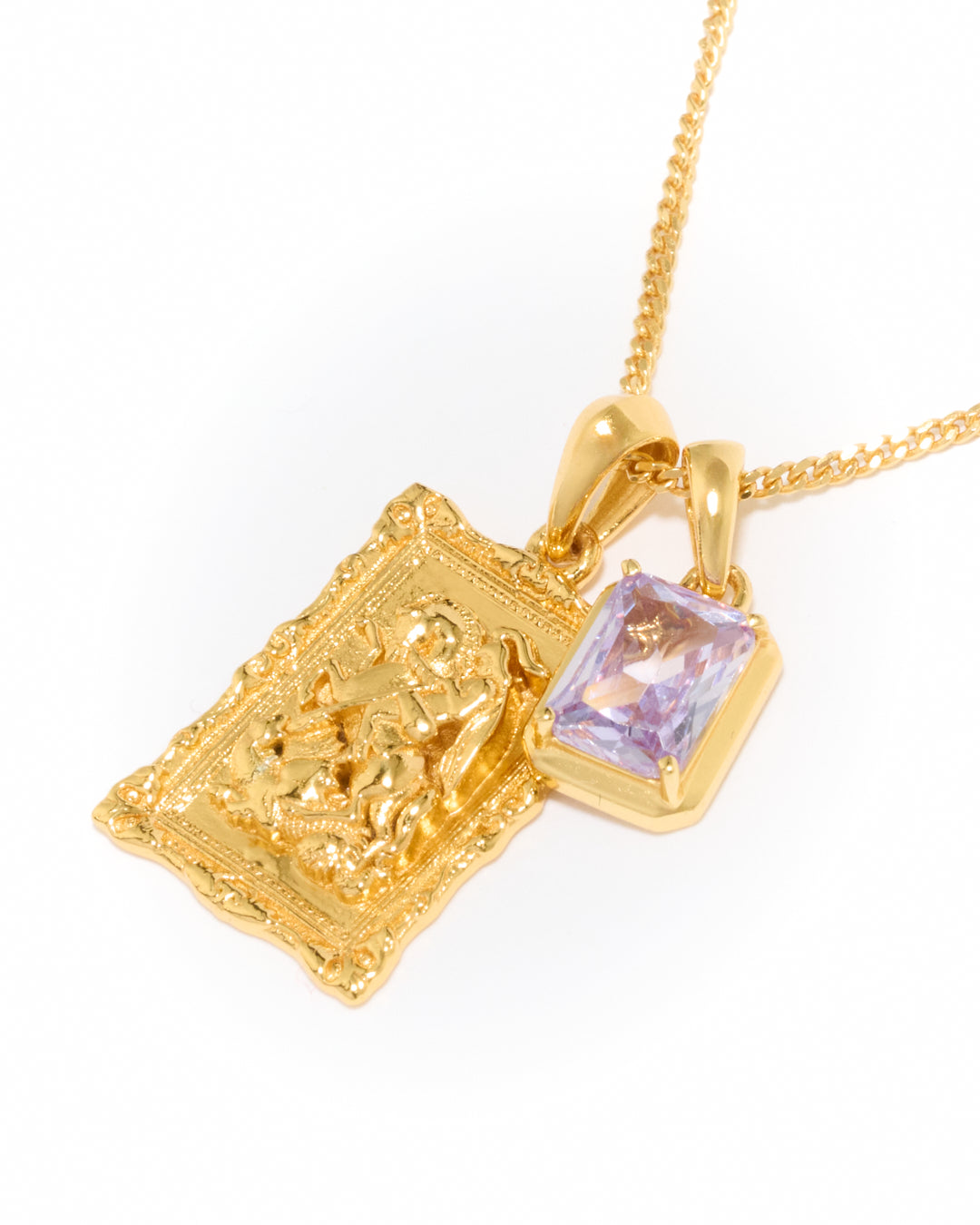 Saint George frame x Lavender stone stack - Gold (Pre order)