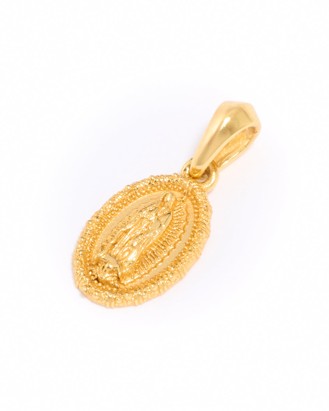 Mini Guadalupe Pendant - Gold