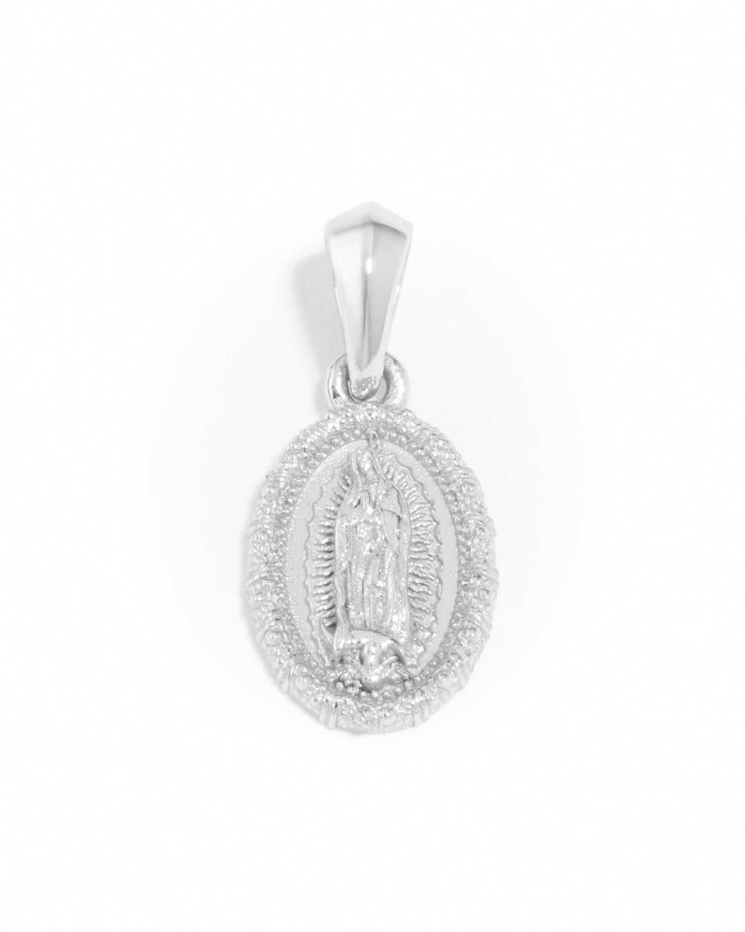 Mini Guadalupe Pendant - Silver