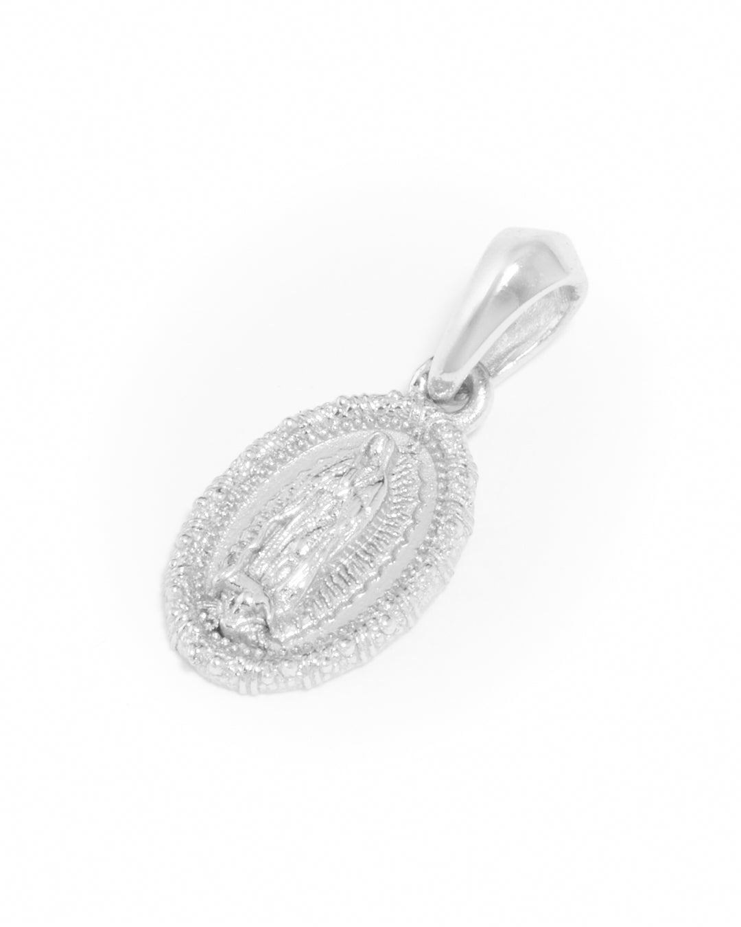 Mini Guadalupe Pendant - Silver