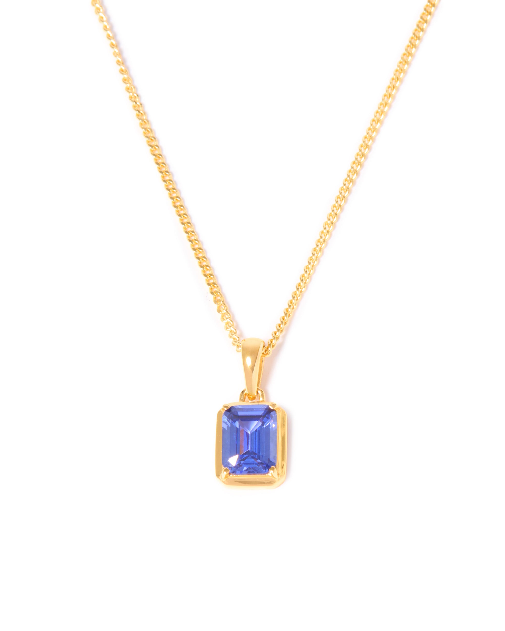 Sapphire Sea Stone chain - Gold