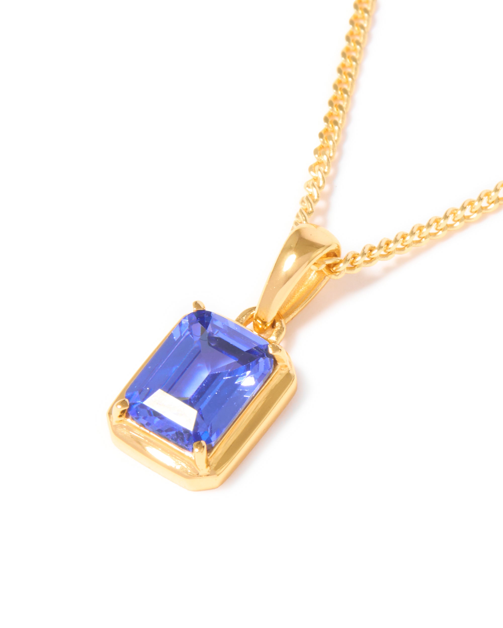 Sapphire Sea Stone chain - Gold