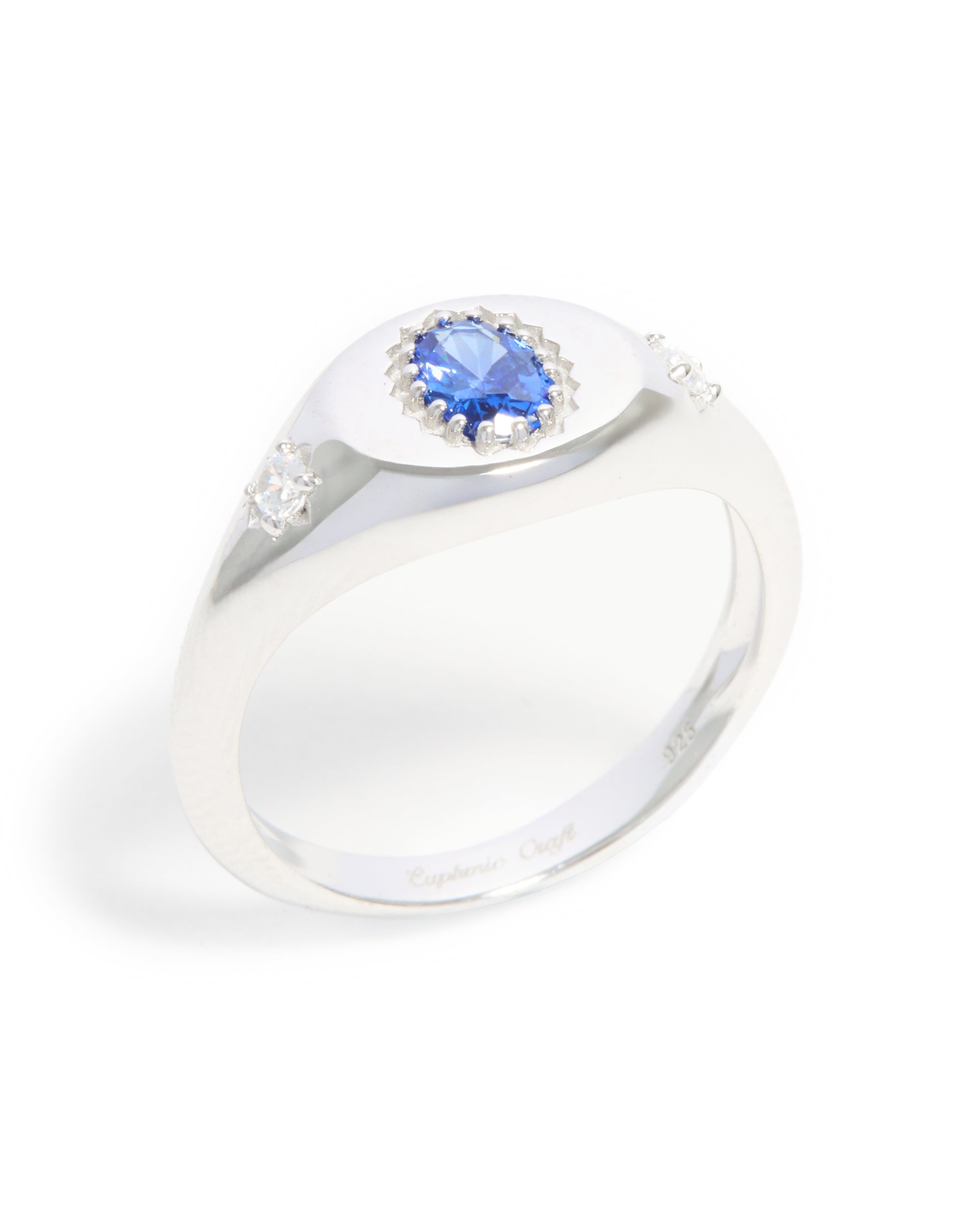 The Sapphire Sun Ring - Silver