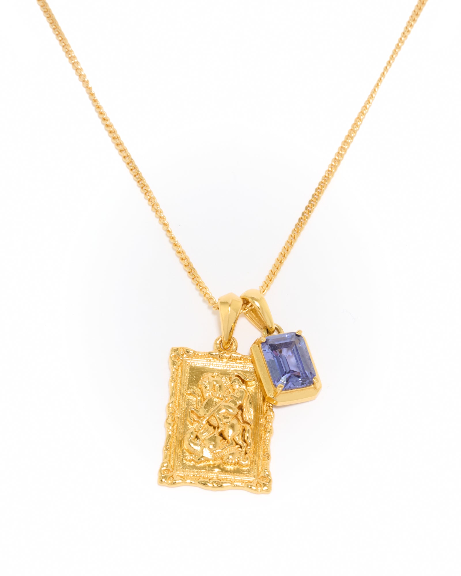 St George x Sapphire Stone stack - Gold