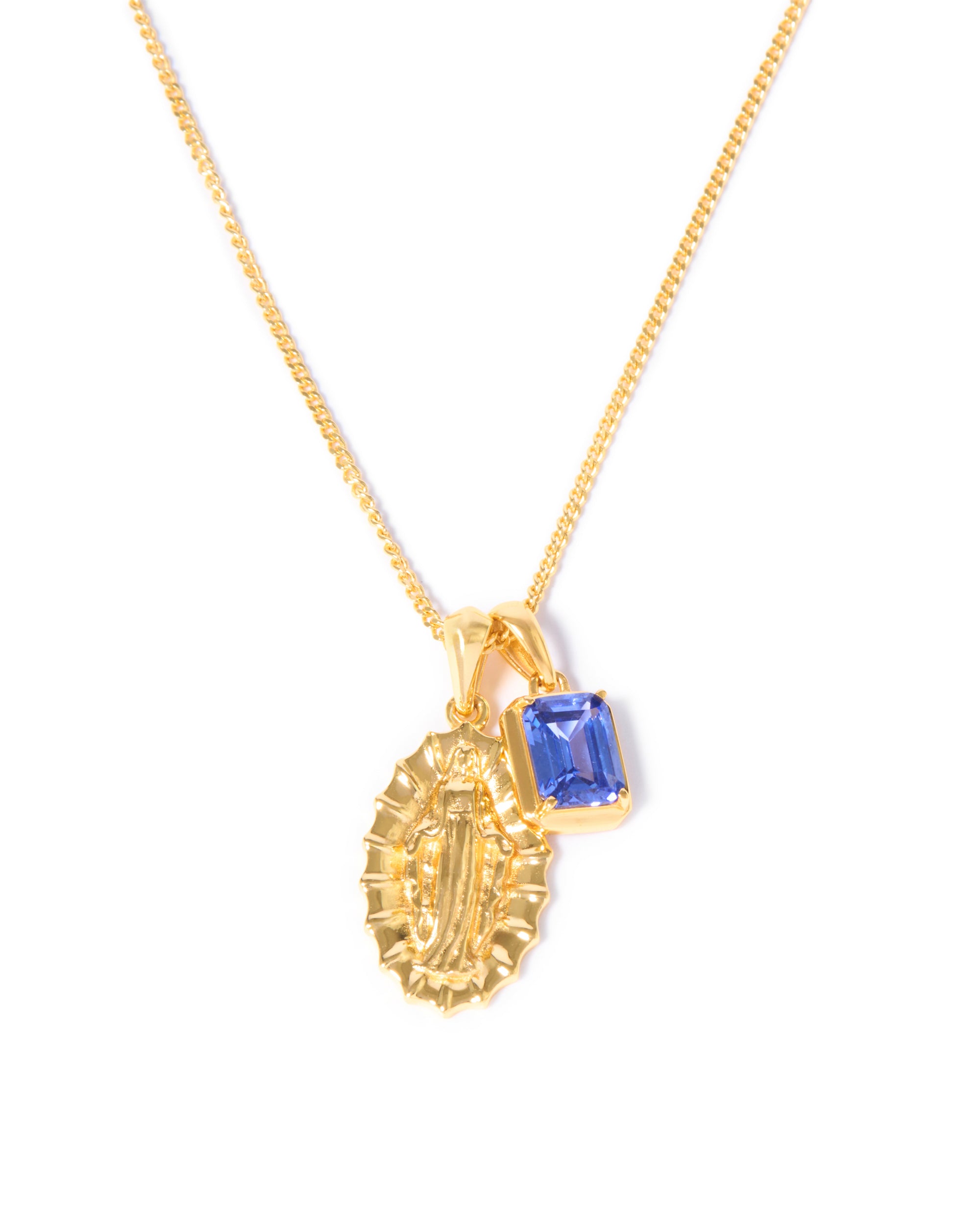 The Guadalupe X Sapphire stone - Gold