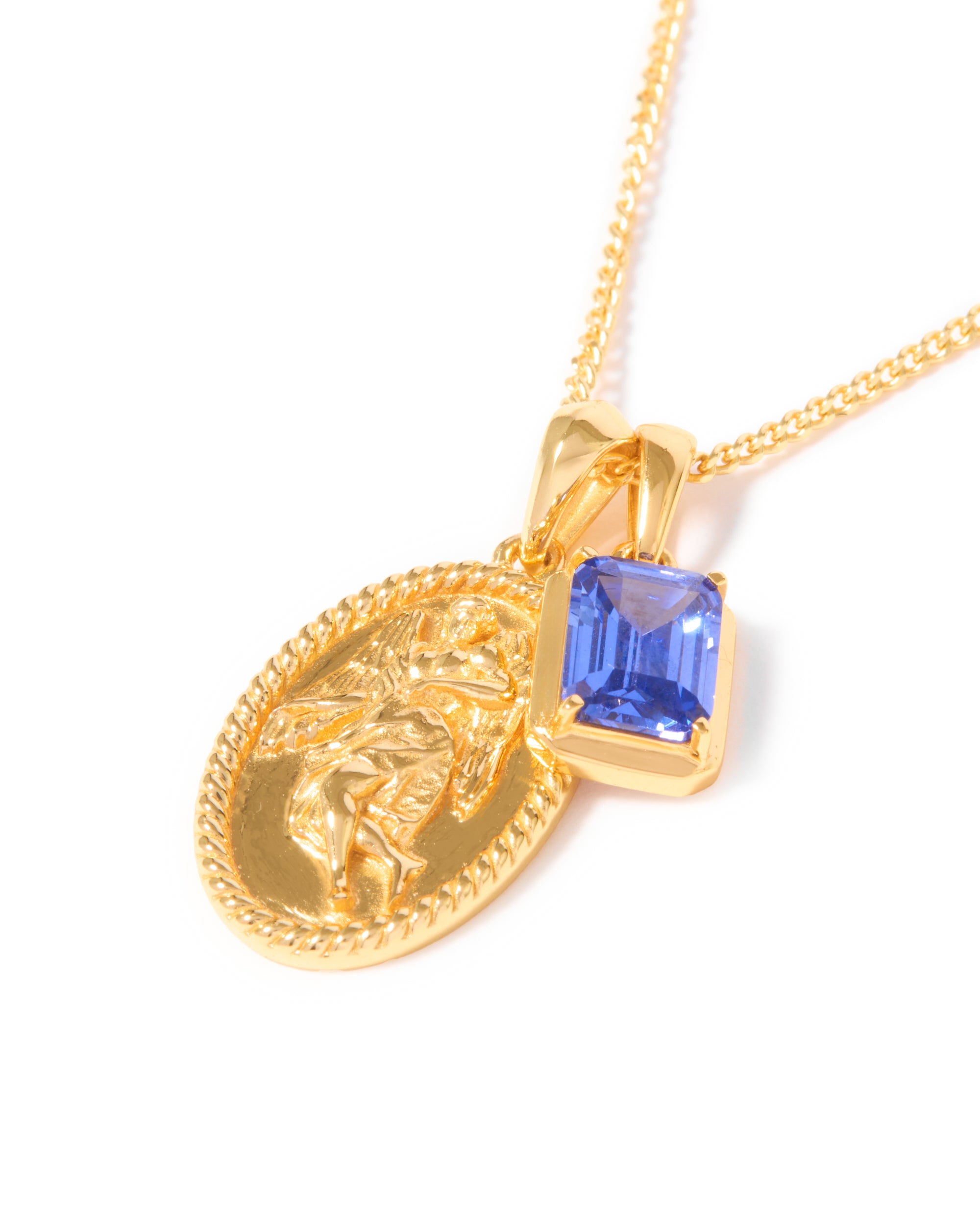 The Guardian X Sapphire Stone - Gold