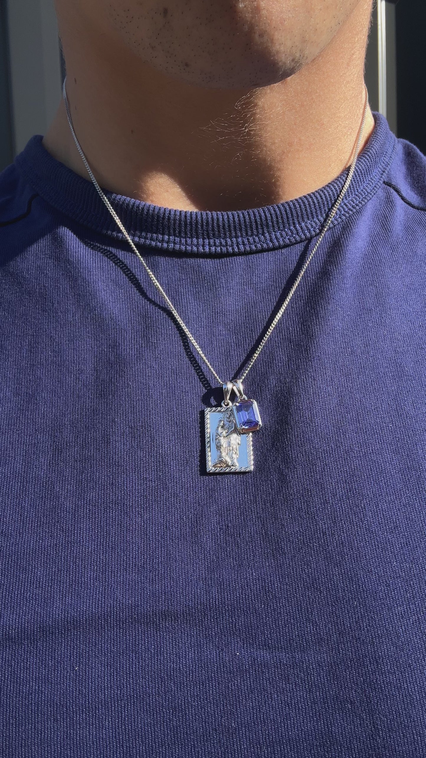 The Mother Mary Frame x Sapphire Stack Silver